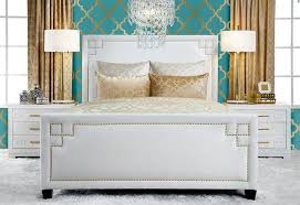 Fashionable Turquoise Bedroom Ideas Chic With Gold Hints Of Gold With Turquoise In Geometric Patterns I Gold Bedroom Bedroom Turquoise Gold Bedroom Decor