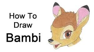Colour drawing free hd wallpapers: How To Draw Bambi Youtube