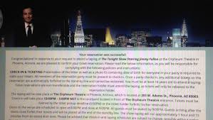 Visit the official website for the tonight show starring jimmy fallon, broadcast live from rockefeller center in new york. Fallon Show Ticket Winners Share Their Excitement