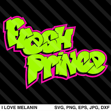 Fresh Prince Svg Fresh Prince Black Woman Silhouette Graffiti Lettering