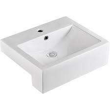 For under counter basins use an approved suitable bench top material to prevent moisture damage. Belinda Semi Recessed Basin 520x430x160mm Builders Discount Warehouse