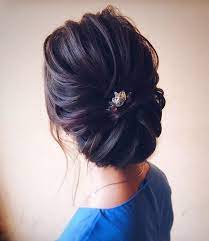 Chic Wedding Updo For Straight Hair To Inspire You Hair Styles Simple Wedding Hairstyles Long Hair Styles