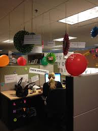 Keeping a well decorated and maintained cubicle is thus, an integral part of your daily work life. Office Birthday Decoration Ideas Inspirational Cool For My Friends That W In 2020 Halloween Themes Decorations Office Birthday Decorations Cubicle Birthday Decorations
