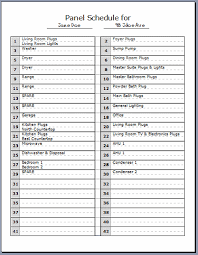 The panel schedule template is used to organize the information how not to label an electrical service panel or circuit breaker directory (and steps on how to fix it!) includes free printable circuit breaker and. Electrical Panel Label Template Pensandpieces