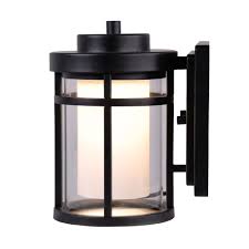 Led garage lighting home depot. Home Decorators Collection Raisfeld Collection Small Exterior Wall Mount Led Lantern The Home Depot Canad Wall Lights Outdoor Wall Lighting Small Wall Lights