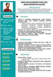 Quality executive, teacher & research assistant. Resume Wan Muhammad Fikri Pdf Pages 1 2 Flip Pdf Download Fliphtml5
