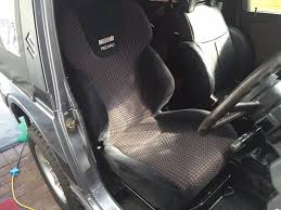 Replacement Seats From A Mitsubishi Lancer Good Size Good Fit To Original Mounting Points Suzuki Samurai Mitsubishi Lancer Suzuki