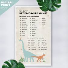 Cute names for stuffed animals. What S Your Pet Dinosaur S Name Sign For A Dinosaur Themed Party Name Signs Dinosaur Theme Party Your Pet