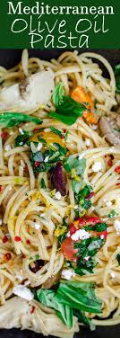 Mix the lemon juice with the salt and pepper, then slowly stream in the olive oil while whisking vigorously. Simple Mediterranean Olive Oil Pasta The Mediterranean Dish