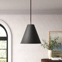 The most common place you'll find pendants is hanging over the kitchen island, and the most popular color for this type of lighting is black. Black Pendant Lighting Joss Main