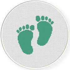 Use 2 strands of thread for cross stitch. Cute Baby Feet Cross Stitch Pattern Baby Cross Stitch Patterns Cross Stitch Baby Cross Stitch Cards