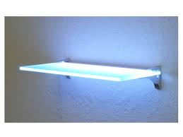 30 Wide 10 Deep Led Lighted Glass Shelving For Museum Bar And Restaurant Led Lighted Shelving Solutions