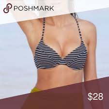 Black And White Striped Swimsuit Top Out From Under Striped Underwire Demi Bikini Top Bikinis Bikini Tops Urban Outfitters Swim