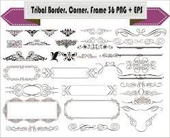 Border Corner Frame Tribal Vintage Retro Vector Clipart Png Etsy In 2021 Retro Vector Retro Vintage Clip Art