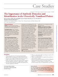 Pdf The Importance Of Antibody Detection And Identification