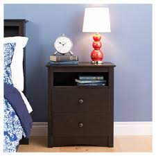 Two drawer nightstand from alibaba.com at the touch of a they come in different sizes, designs, and colors each set to serve consumers diligently, giving the. 2 Drawer Nightstand Vintage Black Prepac Target