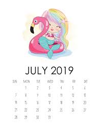 Cute July 2019 Printable Calendar Kids Calendar Cute Calendar Calendar Wallpaper