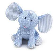 Autograph Elephant Blue 26 Elephant Plush Toy Elephant Plush Plush Animals