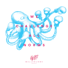 Mullenlowe Group Picks A Boxing Octopus As Its Spirit Animal In New Global Identity Octupus Drawing Spirit Animal Identity