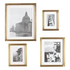 Our wood picture frames come in many different standard sizes and styles. Antique Brass Metal Clad Frame World Market