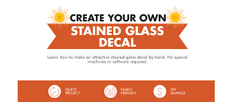 Have you ever heard of something called a window decal? How To Make Diy Stained Glass Window Decals Supplies Needed