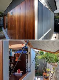 This Impressive Backyard Shed Combines Living Quarters A Bathroom Laundry And An Indoor Outdoor Workspace Backyard Studio Backyard Shed Modern Backyard