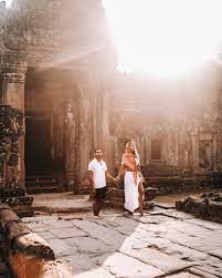 Believe That Everything Happens Just The Way It Should Happen Angkorwat Temples Couple Cambodia Tour Around The World Angkor Wat Angkor Wat Temple