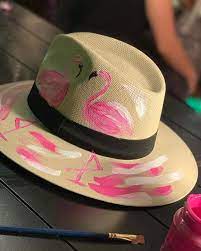 Behind The Scenes By Karla Artg Fancy Hats Women Hats Fashion Painted Hats