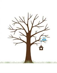 Fingerabdruck Baum Vorlage Diy Baume Gestalten Basteln Einfach Vogelhaus Eule Fingerabdruck Baum Baum Vorlage Baum Basteln