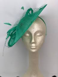 jade green fascinator