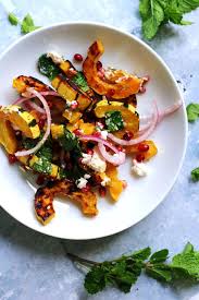 Roasted Delicata Squash Salad Joanne Eats Well With Others Recipe Vegetarian Recipes Healthy Squash Salad Healthy Vegetarian Meal Plan