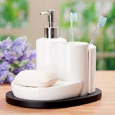 Ebay.com has been visited by 1m+ users in the past month 4pcs Bathroom Set Ceramic Bathroom Supplies Kit Soap Dish Toothbrush Holder Lotion Bottle Bathroom Accessories Bottle Keychain Accessories Craftbottle Supplier Aliexpress