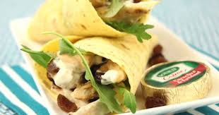 Recette Wraps De Poulet Au Societe Creme Et Aux Raisins Secs Recette Alimentation Raisins Secs Recette