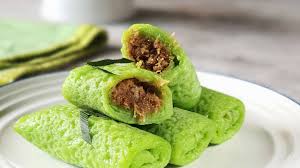 It is often described as an indonesian coconut pancake. Dadar Gulung Blenuten
