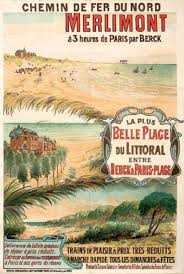 C Nogaro Anonyme Chemin De Fer Du Nord Merlimont La Plus Belle Plage Affiche De Voyage Vintage Affiches Anciennes Affiche Vintage