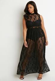 Sheer Lace Maxi Dress Forever 21 Plus 2000154474 In 2019