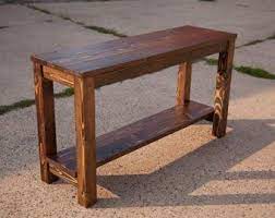 Solid Wood Sofa Table Entryway Table Buffet Table Built Etsy Farmhouse Sofa Table Rustic Sofa Tables Rustic Kitchen Tables