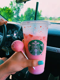 Unicorn Birthday Cake Starbucks Drinks Pinterest Brookegerathy Vsco Brookegerathy2 Starbucks Drinks Starbucks Cups Pink Starbucks
