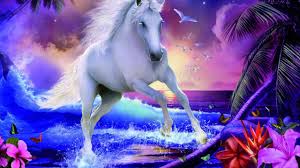¡pinta una bella escena que destaca una doncella y su unicornio! Unicorn Fantasy Juegos Gratis Online En Epuzzle