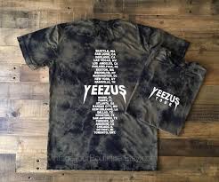 Yeezus Tour Camo Olive Bleached Tee Shirt Kanye West T Shirt I Feel Like Pablo Yeezy Yeezus Tour Merch Kanye Shirt Yeezus Tour Merch Kanye West Shirt