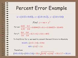 Divide by the exact value. Error Analysis Ppt Download