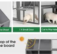 Amazon.com: Segmart Jaula de lujo para gatos al aire libre ...