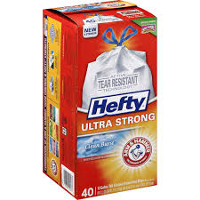 Hefty's strongest tall kitchen trash bags deliver toughness you can trust and the convenient blackout color hides the mess in your garbage can. Hefty Ultra Strong Tall Kitchen Bags Drawstring Clean Burst 13 Gallon Trash Bags Dave S Supermarket