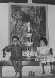 Young Sanjay Dutt With His Sister Rarebollywoodpic Rare Pictures Rare Photos Rare