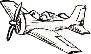 Hand Drawn Cartoon Sketch Illustration Of Cartoon Airplane Cartoon Airplane Airplane Painting Airplane Drawing