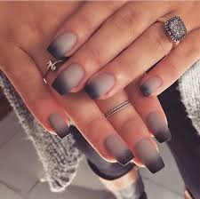 Floral acrylic nails are never out of style and this design will prove that! 40 Dark Grey Acrylic Nail Design For Fall 8 Ilove Beach Nails Acrylic Nail Designs Grey Acrylic Nails