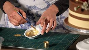 See more ideas about cupcake cakes, cake tutorial, cake decorating tips. How To Paint With Gold Wedding Cakes Youtube