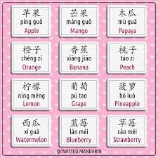 Tools For Learning Chinese On Instagram Fruits Learnchinese Studychin Learn Chinese Mandarin Chinese Learning Chinese Language Words