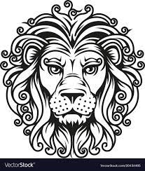 Vector Illustration Lion Head Symbol Download A Free Preview Or High Quality Adobe Illustrator Ai Eps Pdf And High Lion Head Drawing Lion Mandala Lion Head