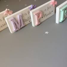 Girls Name Sign Boys Name Sign Wooden Name Blocks Sign Shower Etsy In 2020 Wooden Signs Nursery Letters Girl Nursery Decor Girl